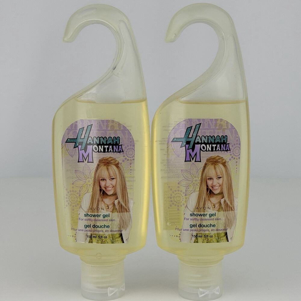 2008 Avon Disney Hannah Montana Shower Gel 5 Fl Oz Lot of 2 New Miley Cyrus